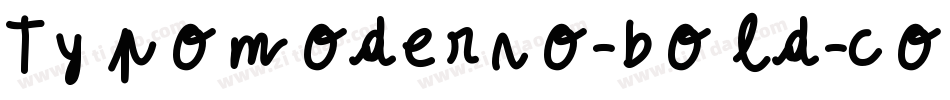 Typomoderno-bold-copy-1字体转换