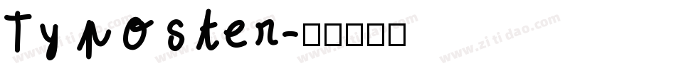 Typoster字体转换