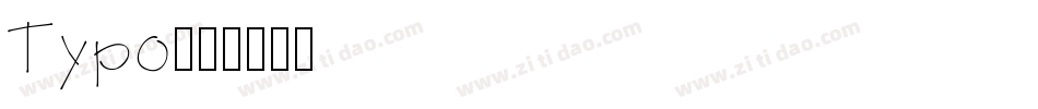 Typo字体转换