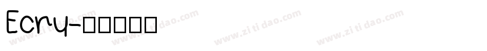 Ecru字体转换
