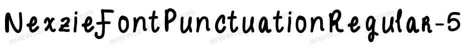NexzieFontPunctuationRegular-5YKG字体转换