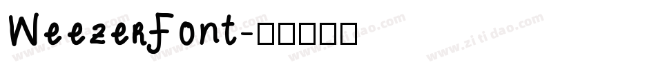 WeezerFont字体转换