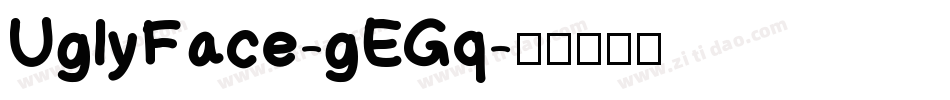 UglyFace-gEGq字体转换