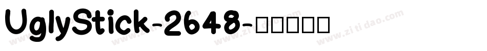 UglyStick-2648字体转换