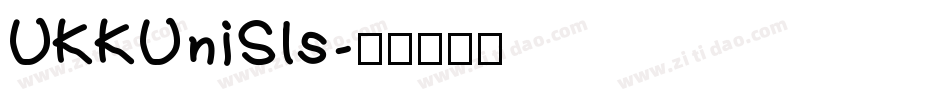 UKKUniSls字体转换