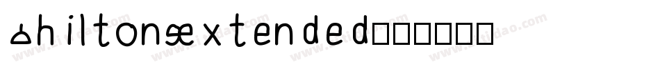 ShiltonExtended字体转换