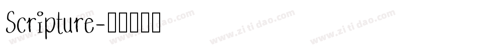 Scripture字体转换