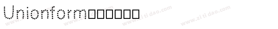 Unionform字体转换