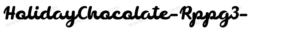 HolidayChocolate-Rppg3字体转换
