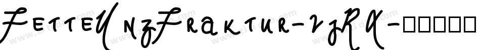 FetteUnzFraktur-2jRX字体转换