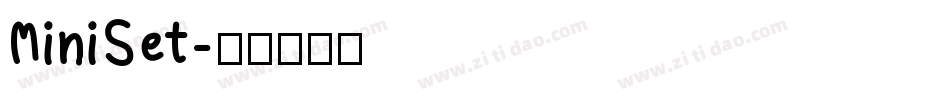MiniSet字体转换