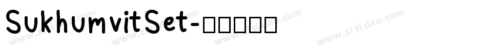 SukhumvitSet字体转换