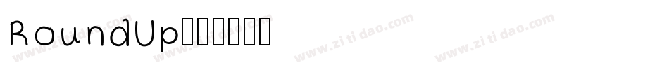 RoundUp字体转换