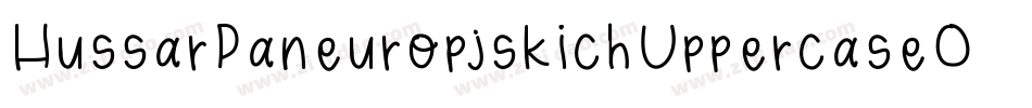 HussarPaneuropjskichUppercaseOblique-PLrm字体转换