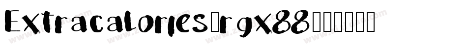 Extracalories-rgx88字体转换