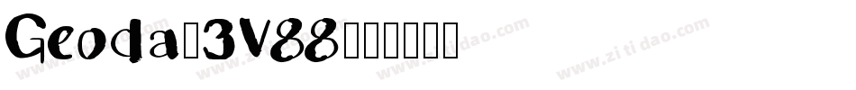 Geoda-3V88字体转换