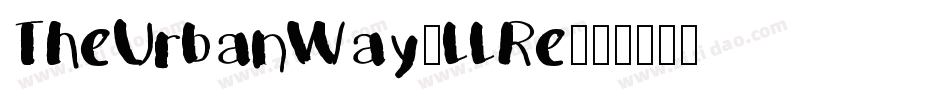 TheUrbanWay-llRe字体转换