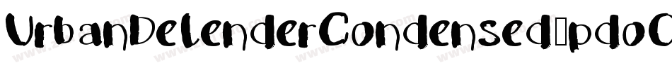 UrbanDefenderCondensed-pdoO字体转换