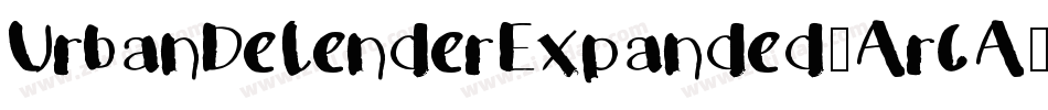 UrbanDefenderExpanded-Ar0A字体转换