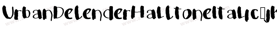 UrbanDefenderHalftoneItalic-jKD0字体转换