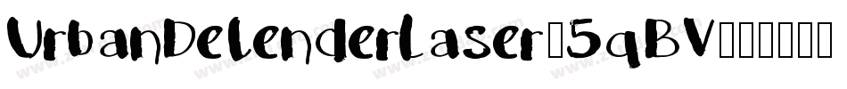 UrbanDefenderLaser-5qBV字体转换
