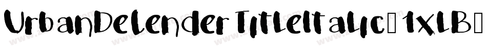 UrbanDefenderTitleItalic-1xlB字体转换