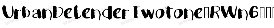 UrbanDefenderTwotone-RWn6字体转换