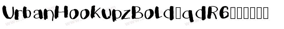 UrbanHookupzBold-qdR6字体转换