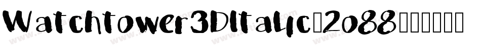 Watchtower3DItalic-2o88字体转换