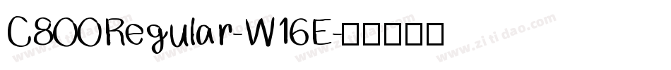 C800Regular-W16E字体转换