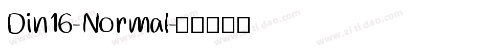 Din16-Normal字体转换