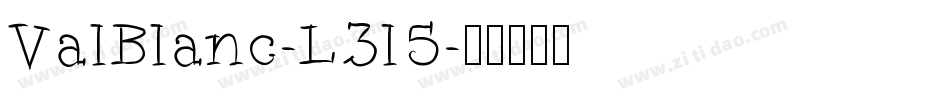 ValBlanc-L3l5字体转换