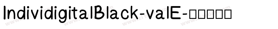 IndividigitalBlack-valE字体转换