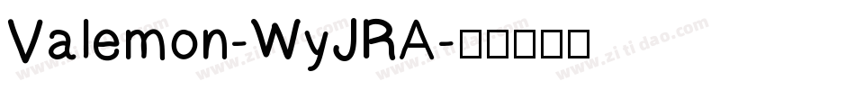 Valemon-WyJRA字体转换