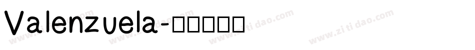 Valenzuela字体转换