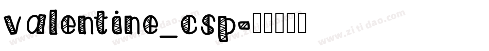 valentine_csp字体转换