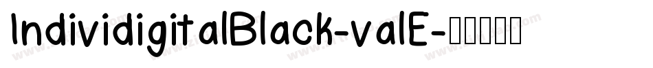 IndividigitalBlack-valE字体转换