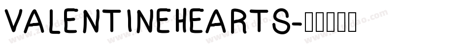 VALENTINEHEARTS字体转换