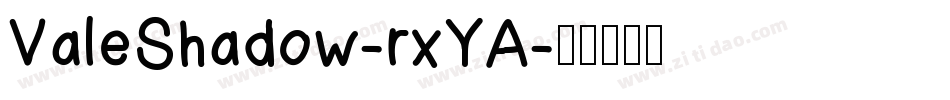 ValeShadow-rxYA字体转换