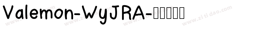 Valemon-WyJRA字体转换