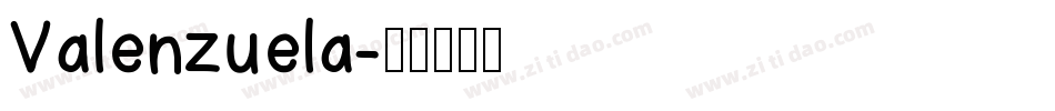 Valenzuela字体转换