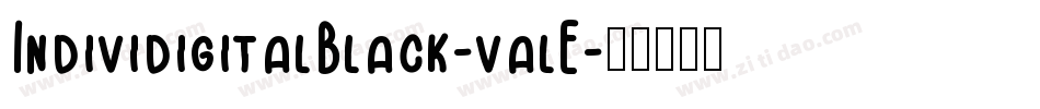 IndividigitalBlack-valE字体转换