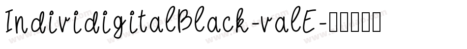 IndividigitalBlack-valE字体转换