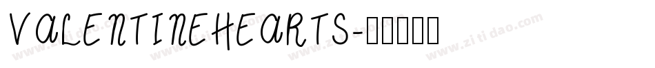 VALENTINEHEARTS字体转换