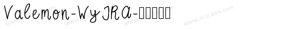 Valemon-WyJRA字体转换