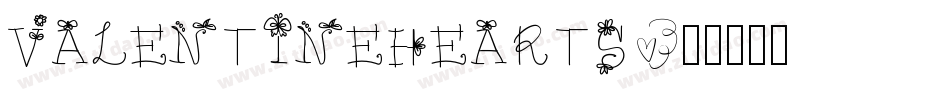 VALENTINEHEARTS字体转换