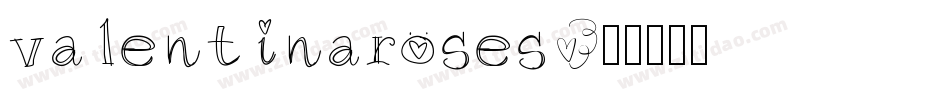 valentinaroses字体转换
