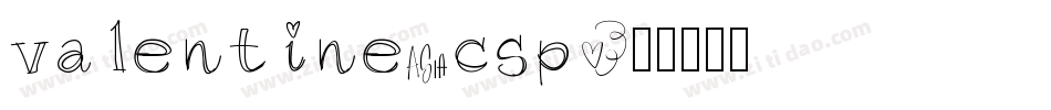valentine_csp字体转换