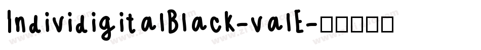 IndividigitalBlack-valE字体转换