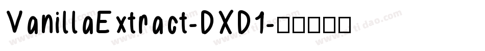 VanillaExtract-DXD1字体转换